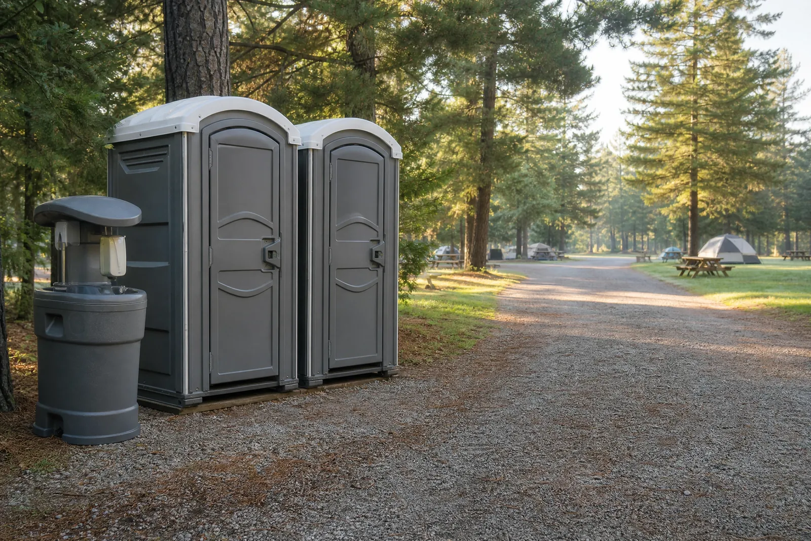 ADA-Accessible Units for Inclusive Access portable sanitation setup